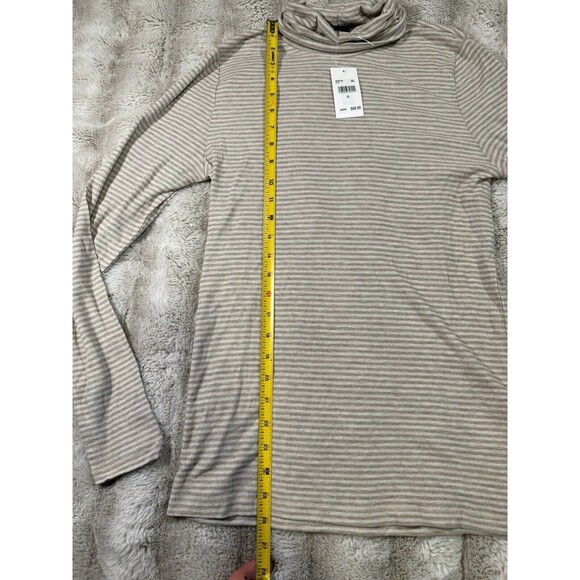 SPLENDID Ribbed Turtleneck Top Size XL Beige Color - Picture 6 of 12